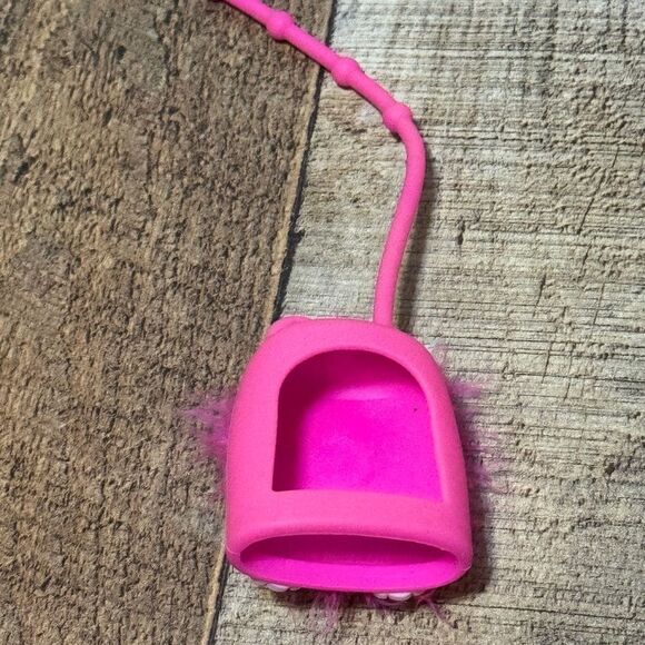 Bath & Body Works Pocketbac Pink Fuzzy Dog. - Picture 2 of 3